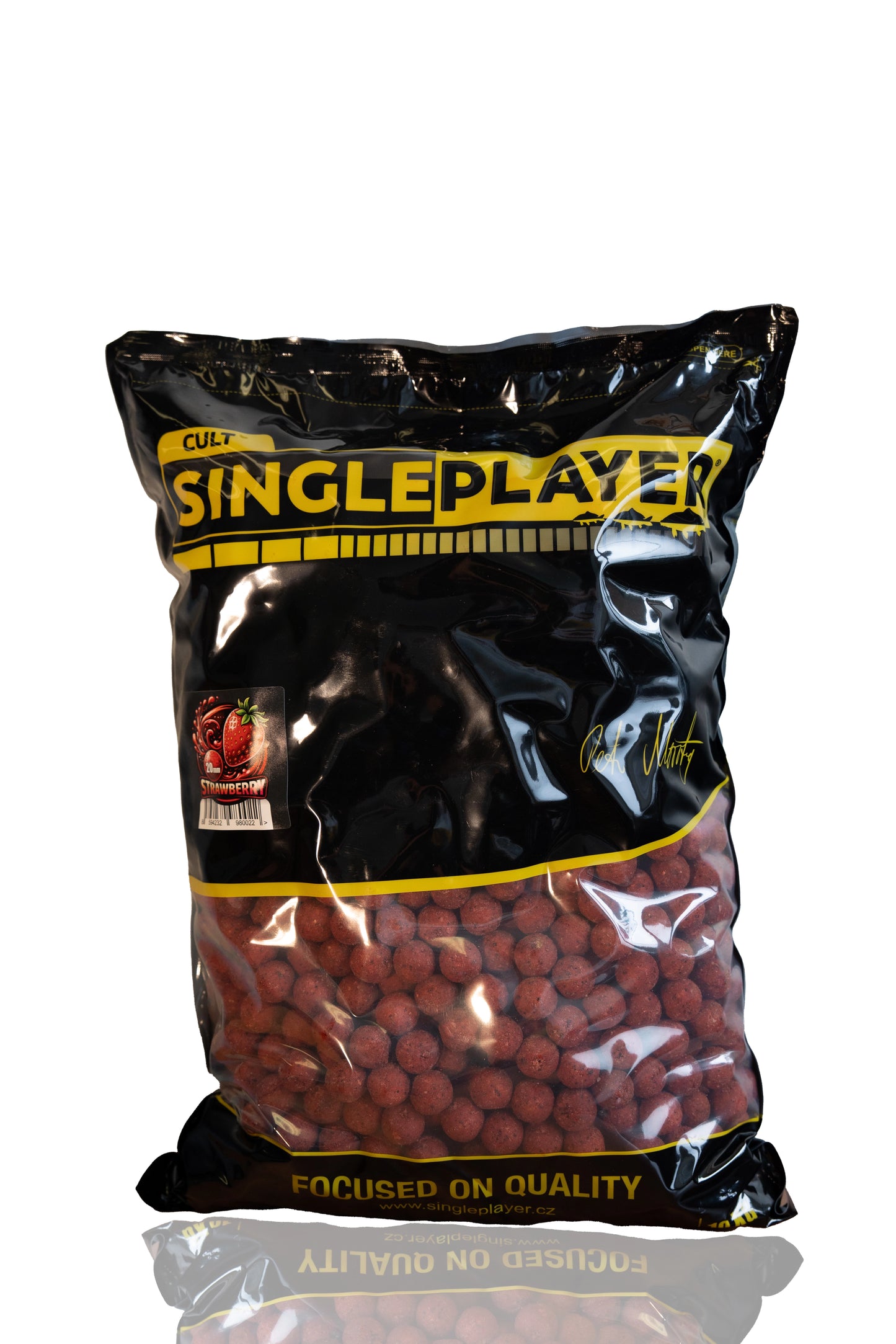 SINGLEPLAYER Krmné Boilie Strawberry 20mm 10 kg
