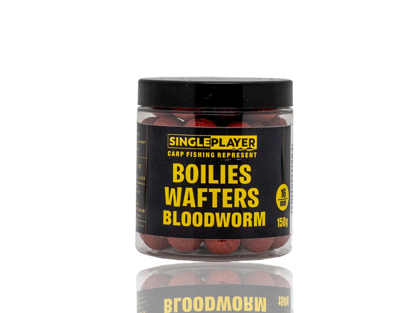 SINGLEPLAYER Boilies Wafters Bloodworm 150g 16mm