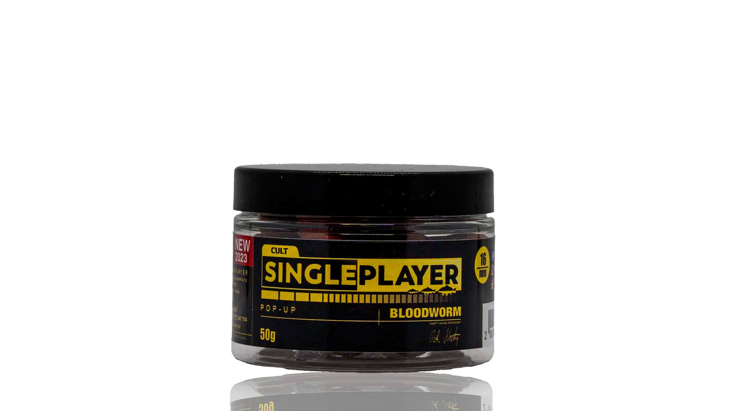 SINGLEPLAYER Pop-up Boilies Bloodworm 50g 16 mm