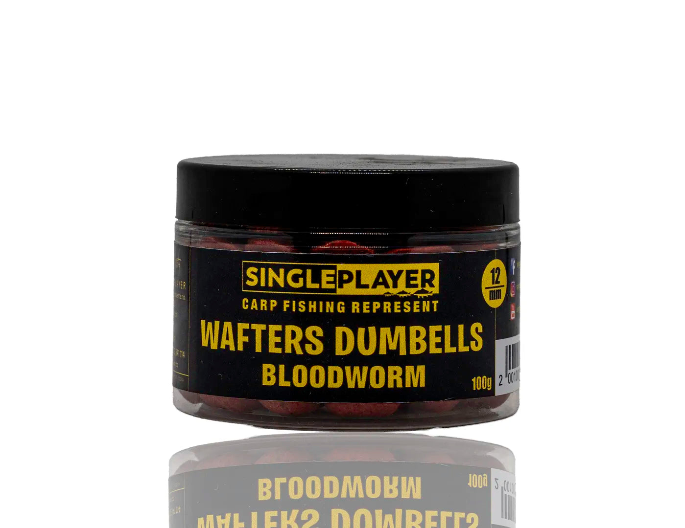 SINGLEPLAYER Wafters Dumbells Bloodworm 12mm 100g