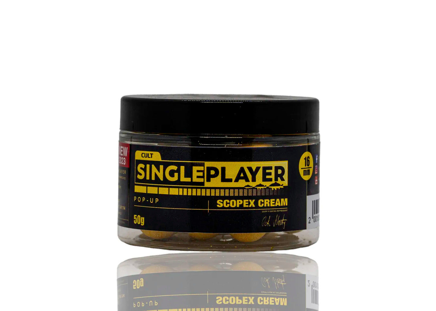 SINGLEPLAYER Pop-up Boilies Scopex Cream 50g 16 mm