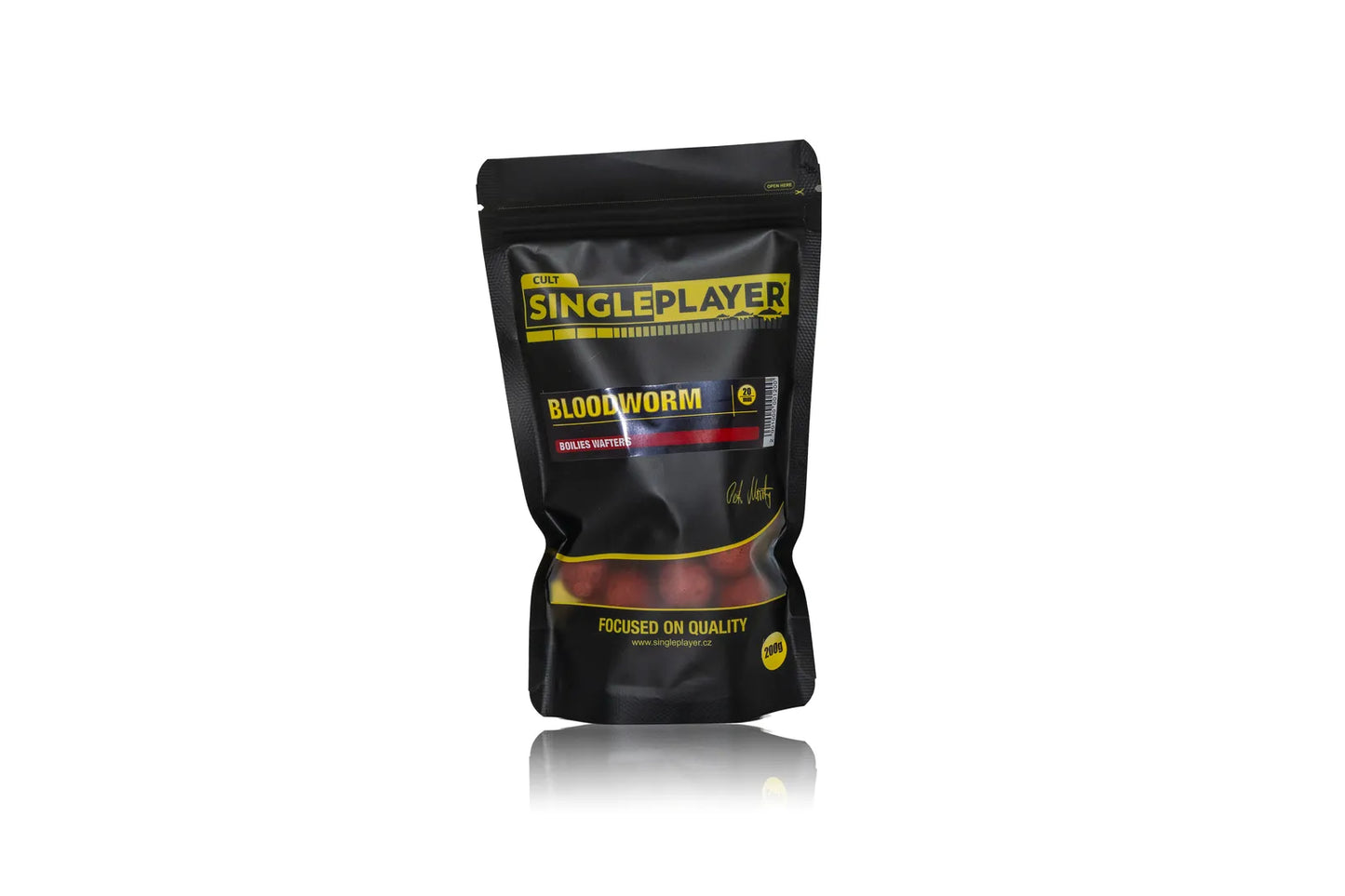 SINGLEPLAYER Boilies Wafters Bloodworm 200g 20mm