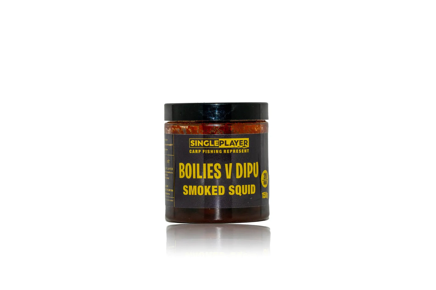 SINGLEPLAYER Boilies v dipu Smoked Squid 150g 20 mm