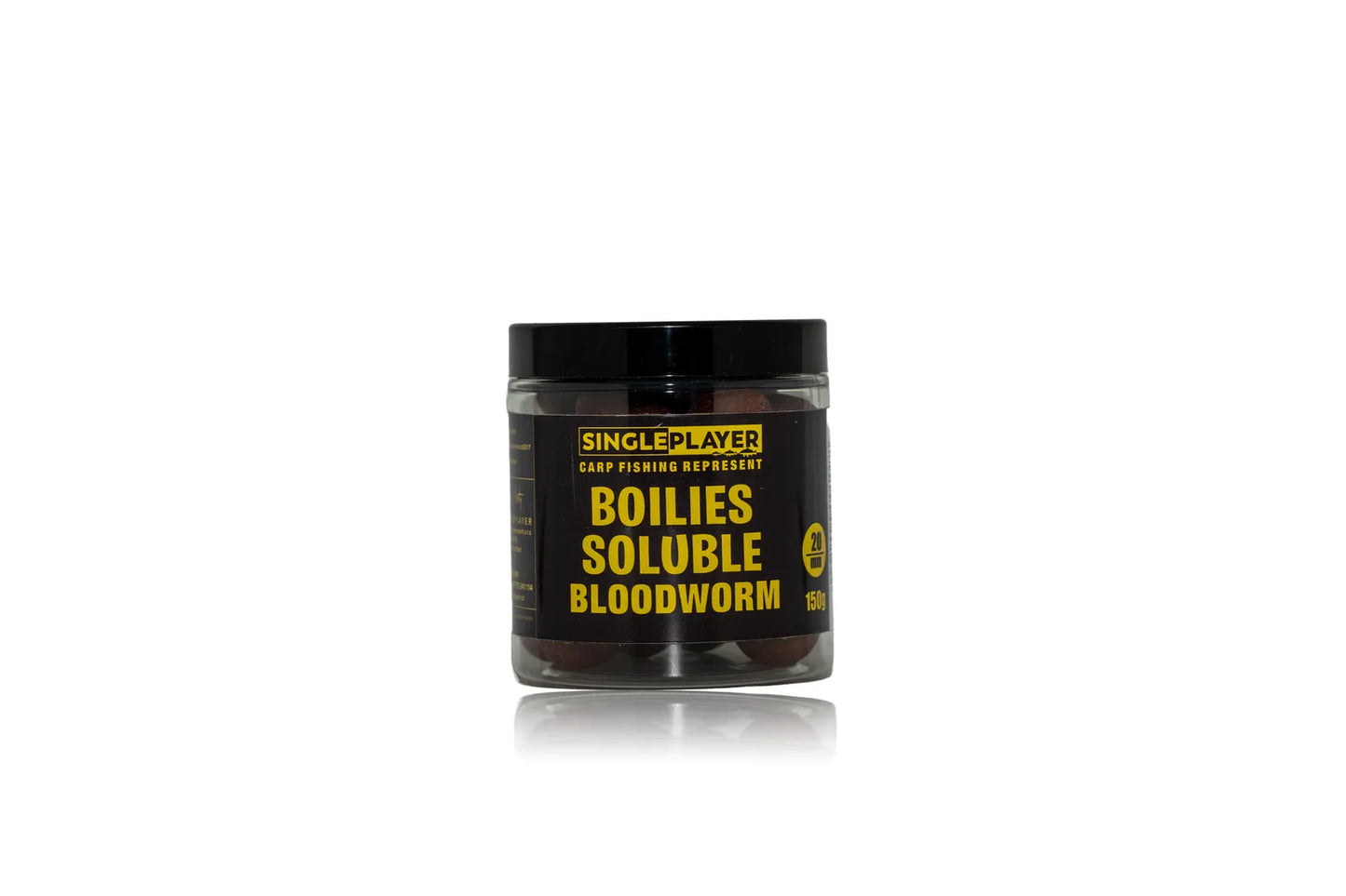 SINGLEPLAYER Rozpustné Boilies SOLUBLE Bloodworm - 20mm 150g